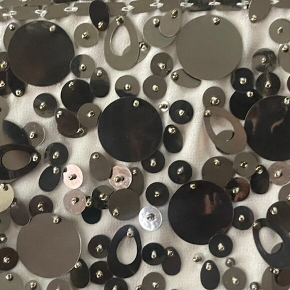 Vintage Beaded Sequin Cocktail Dress US Size 6  | Holiday Party Glam - Picture 5 of 6